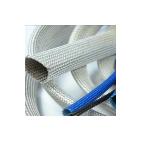 Delfingen Coated Cable Sleeve, 1 ft, Acrylic Coated Fiberglass, Black 000000000000121288